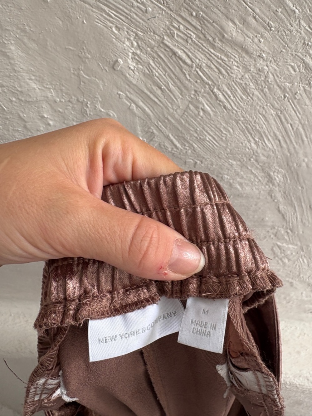 New York company size medium satin like lounge pants - Picture 7 of 11